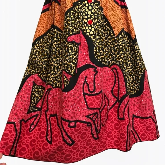 Anna Sui Rare Horses Print Mini Dress - 4/6 - Picture 5 of 13